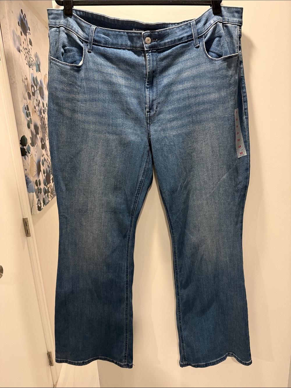 Old Navy High-Rise Flare Jeans Blue Size 22